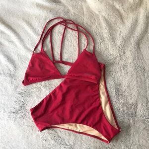 Pacsun high waisted bikini set